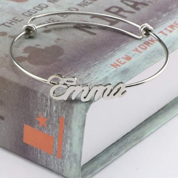 Jewelry - ✨EMMA SILVER ADJUSTABLE NAME BRACELET  *NWT*